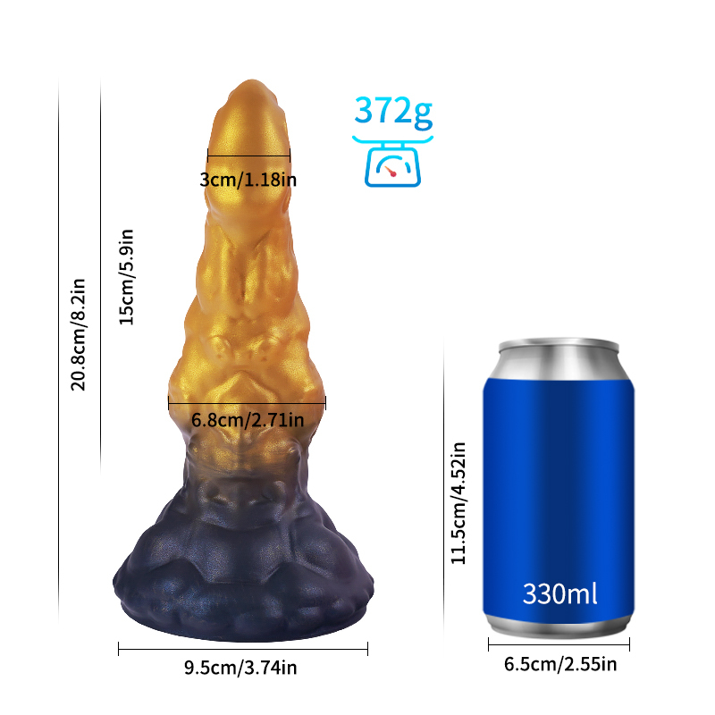 Universal for both men and women Liquid silicone Colorful Luminous Series Black Gilding Series