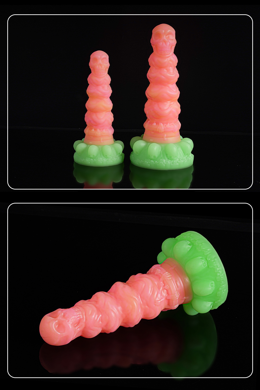 Universal for both men and women Liquid silicone Colorful Luminous Series Pink