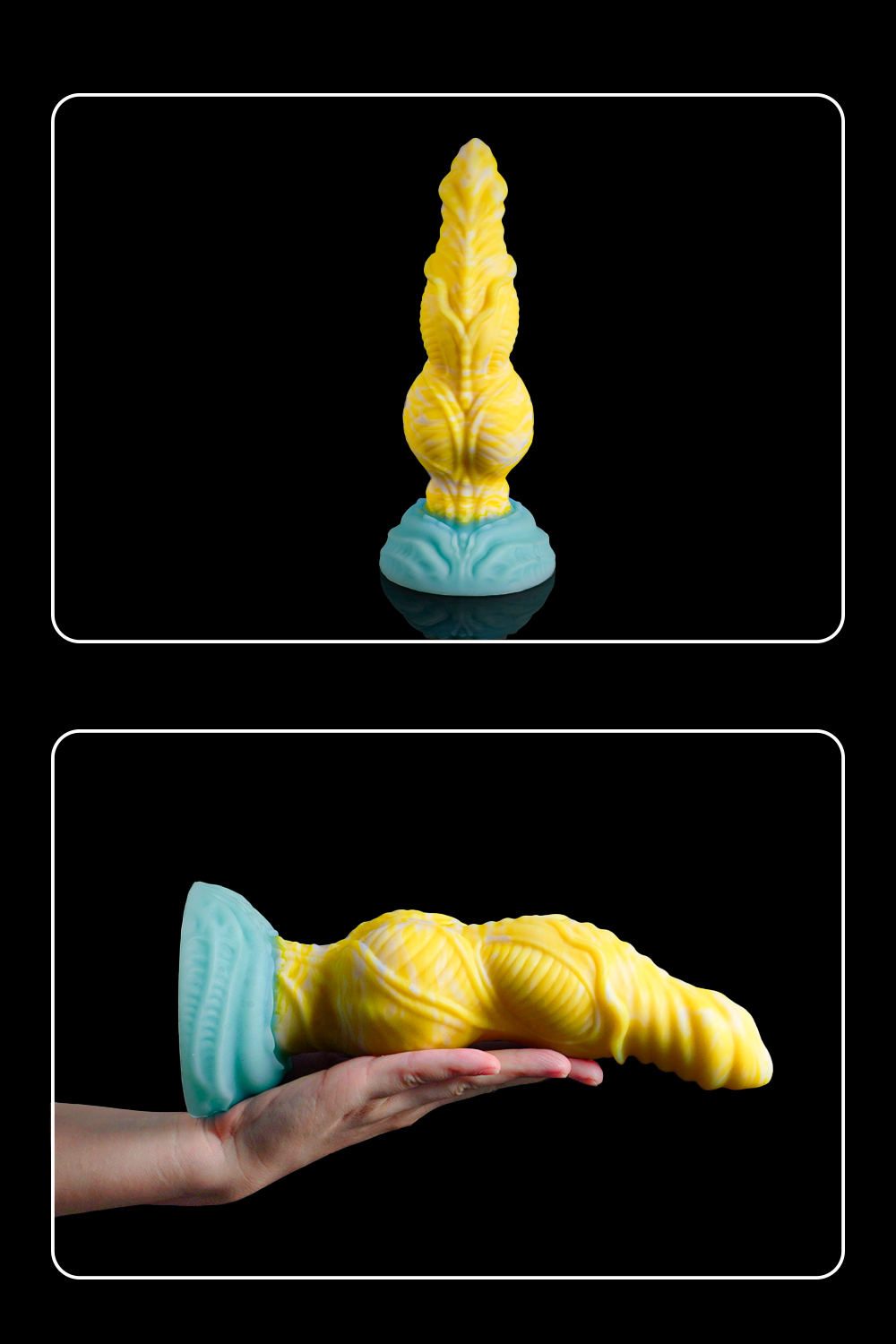 Universal for both men and women Liquid silicone Colorful Luminous Series Yellow