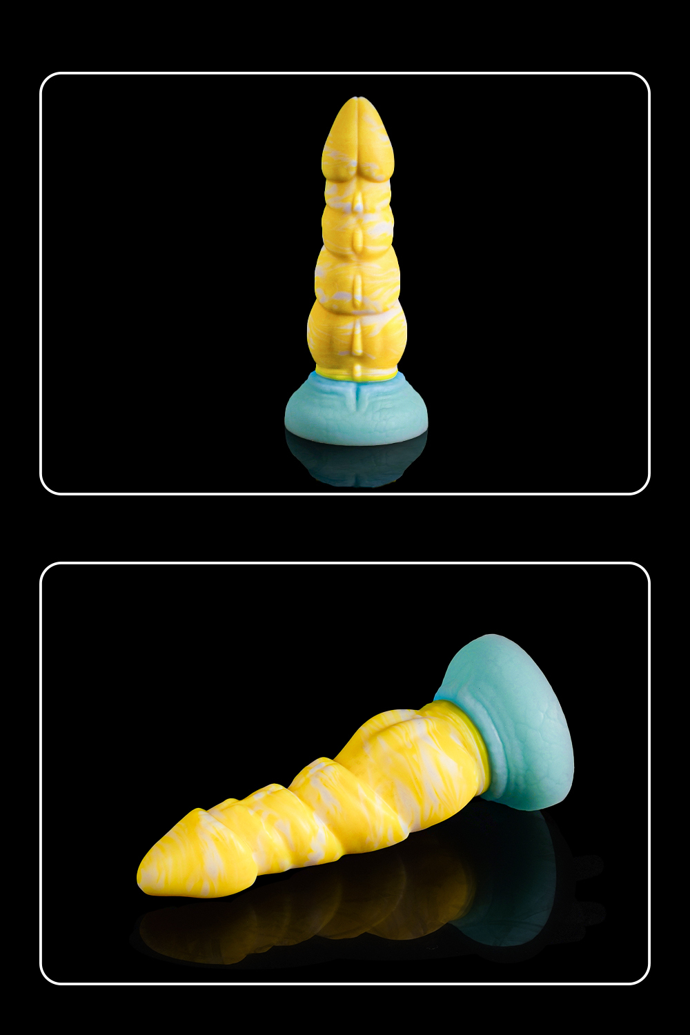 Universal for both men and women Liquid silicone Colorful Luminous Series Yellow