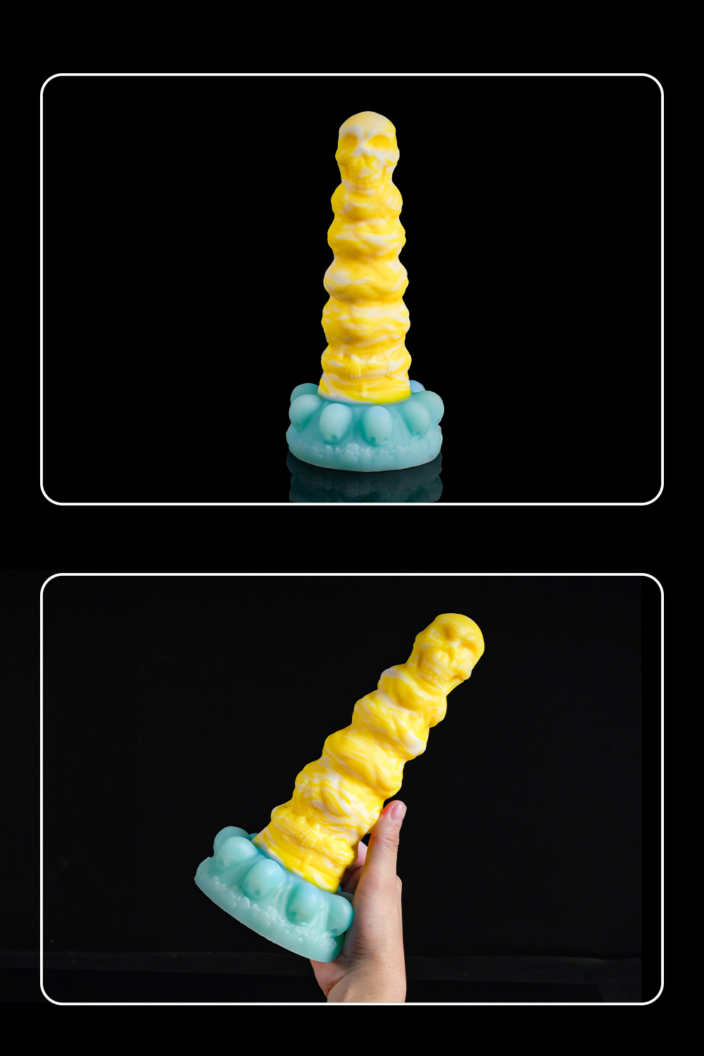 Universal for both men and women Liquid silicone Colorful Luminous Series Yellow