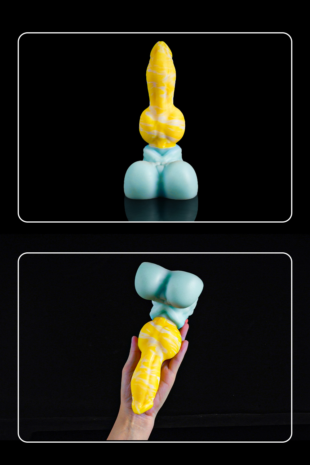 Universal for both men and women Liquid silicone Colorful Luminous Series Yellow
