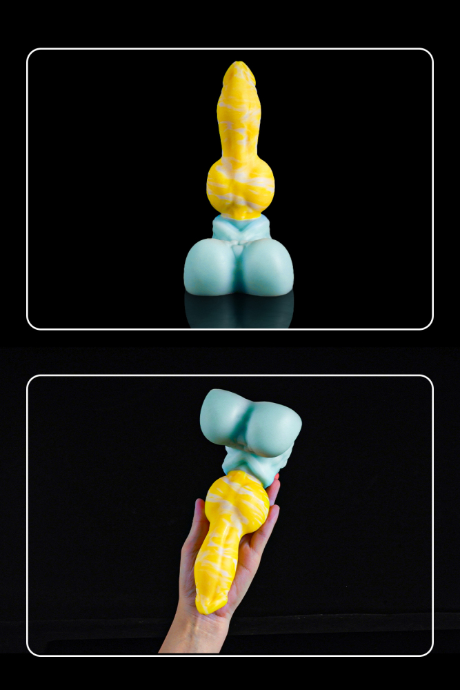 Universal for both men and women Liquid silicone Colorful Luminous Series Yellow