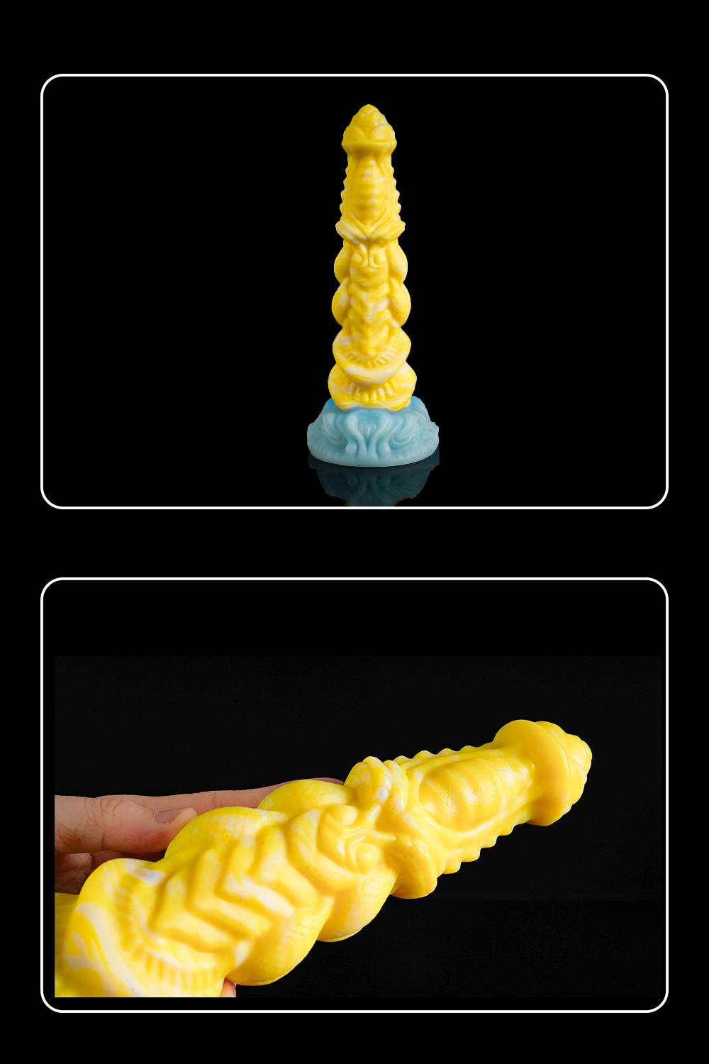 Universal for both men and women Liquid silicone Colorful Luminous Series Yellow