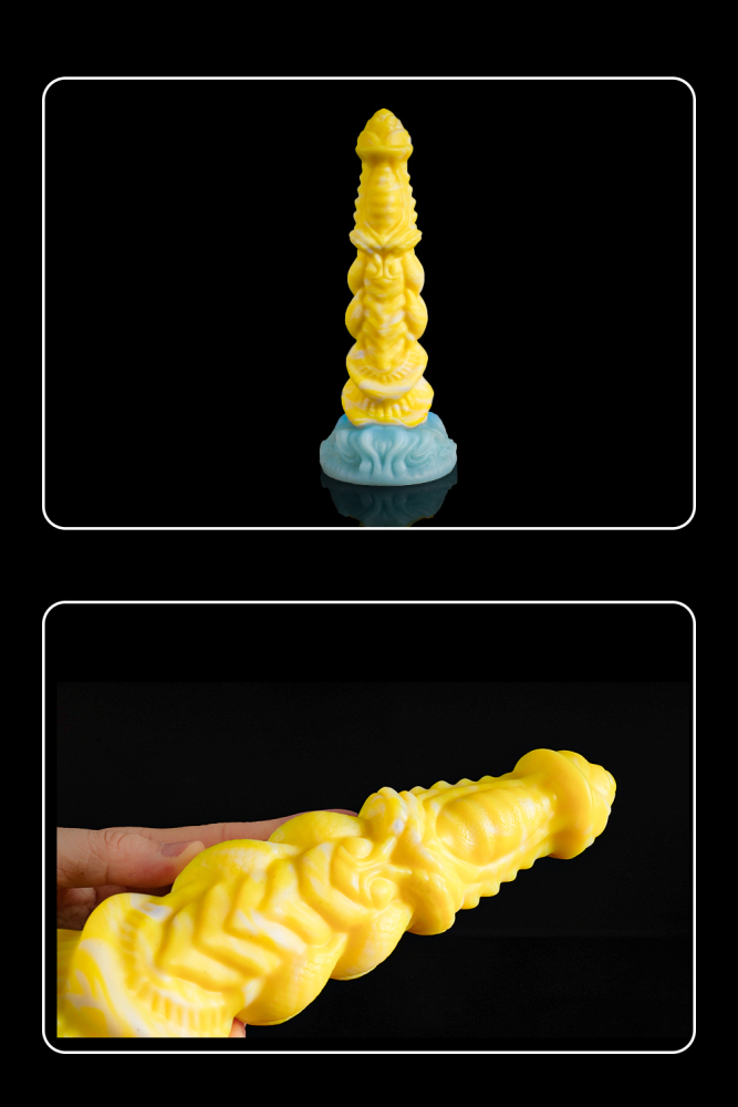Universal for both men and women Liquid silicone Colorful Luminous Series Yellow