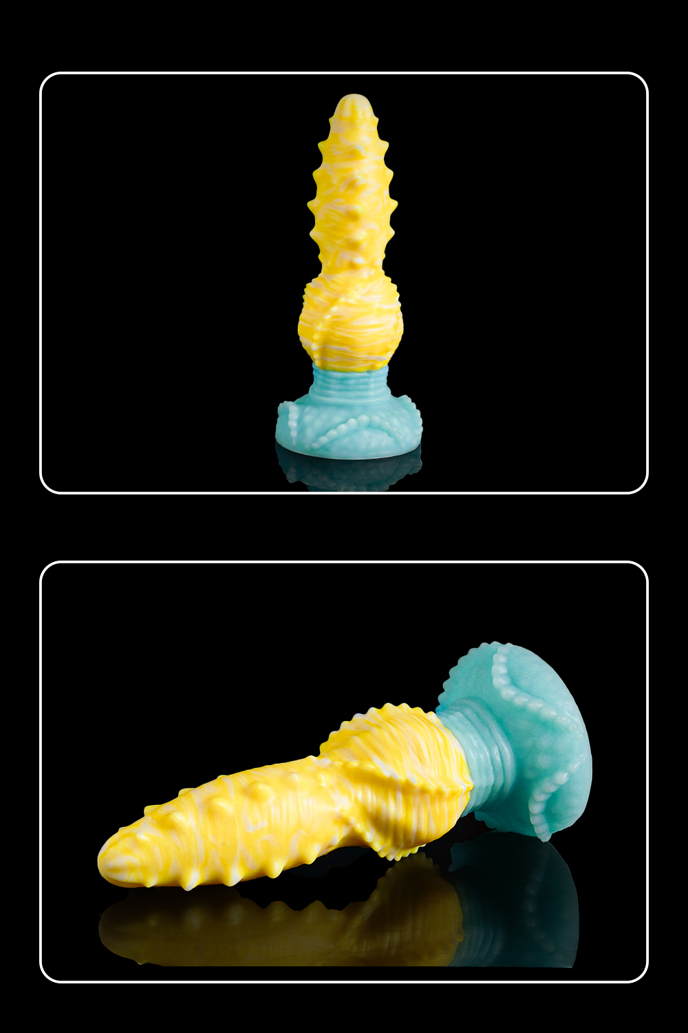 Universal for both men and women Liquid silicone Colorful Luminous Series Yellow