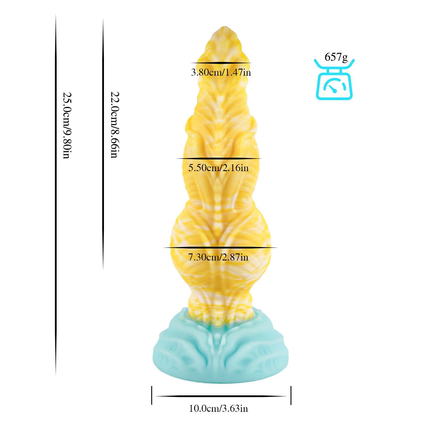 Universal for both men and women Liquid silicone Colorful Luminous Series Yellow