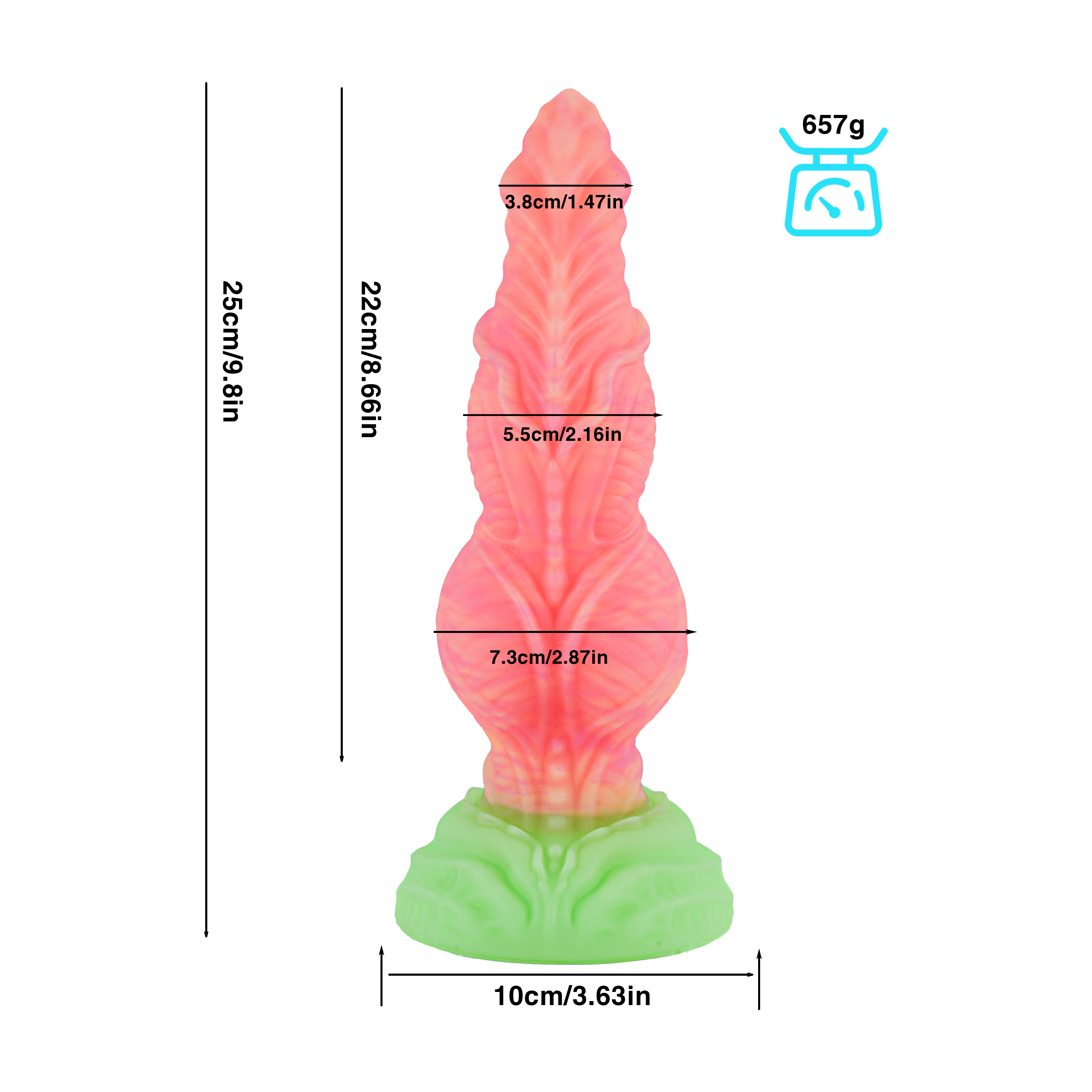 Universal for both men and women Liquid silicone Colorful Luminous Series Pink