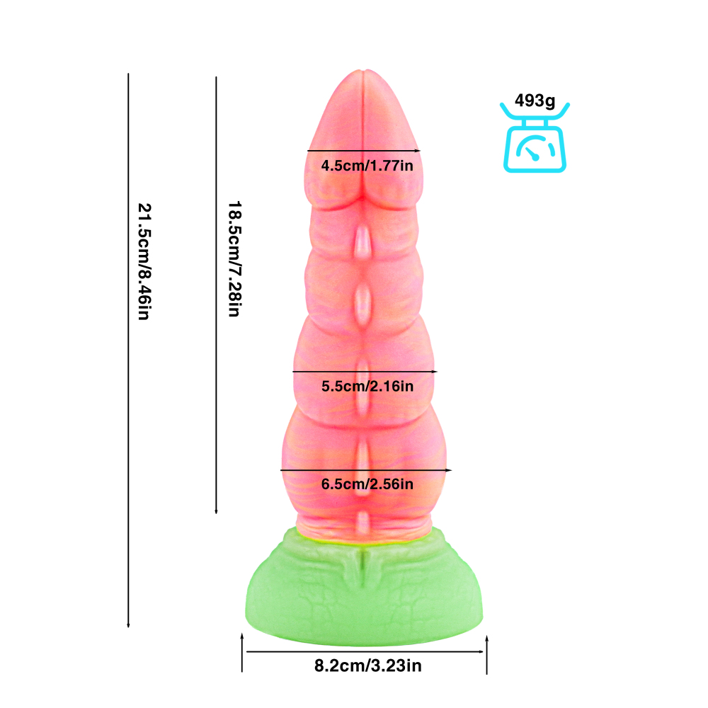 Universal for both men and women Liquid silicone Colorful Luminous Series Pink