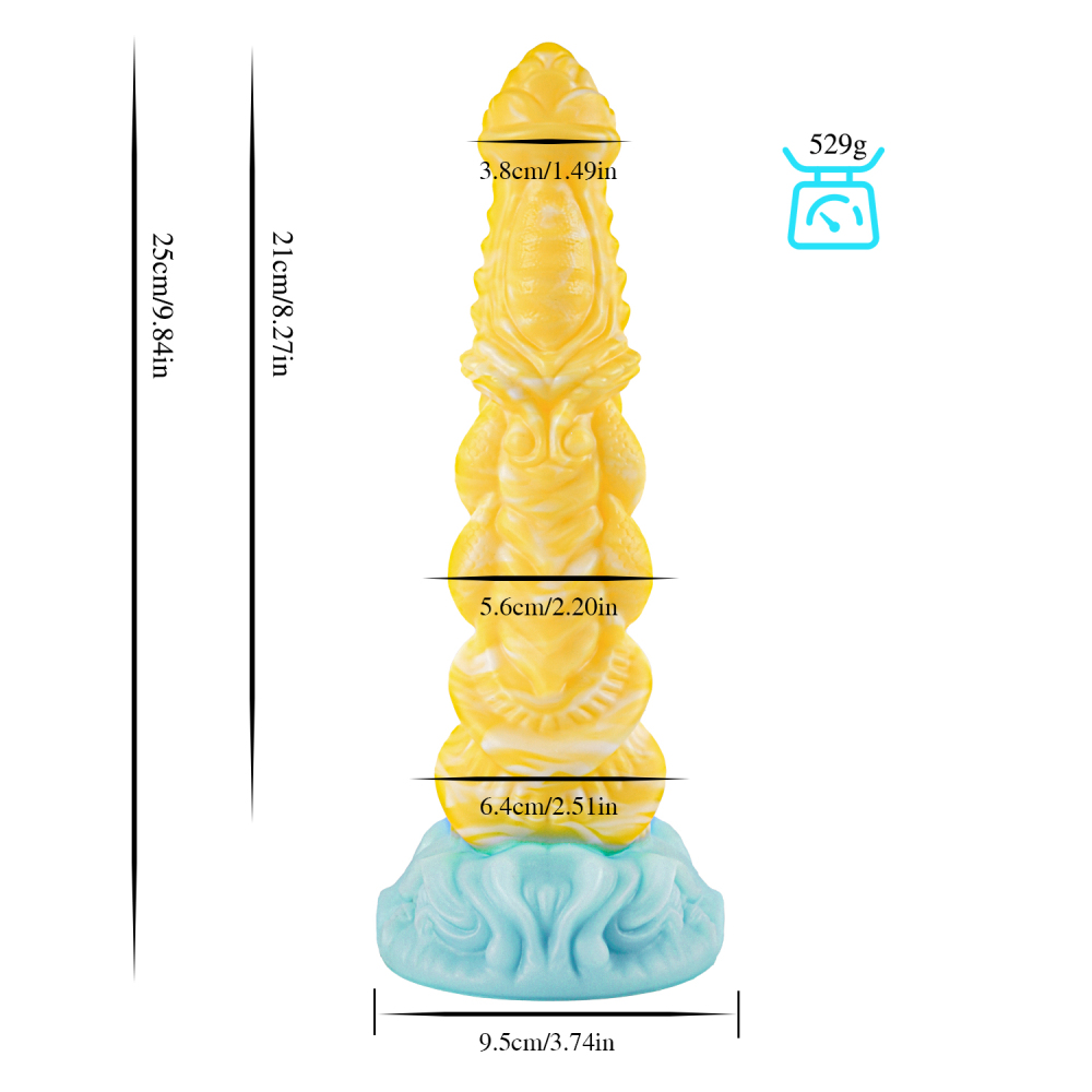 Universal for both men and women Liquid silicone Colorful Luminous Series Yellow