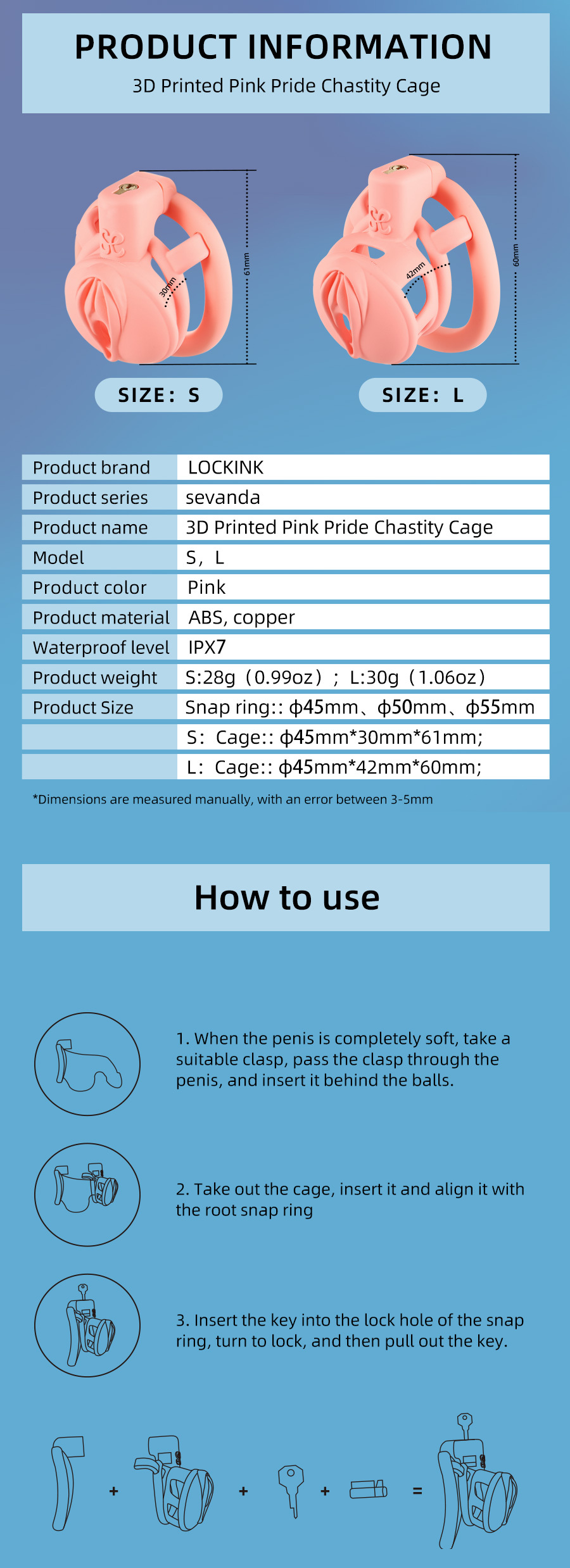 Chastity lock