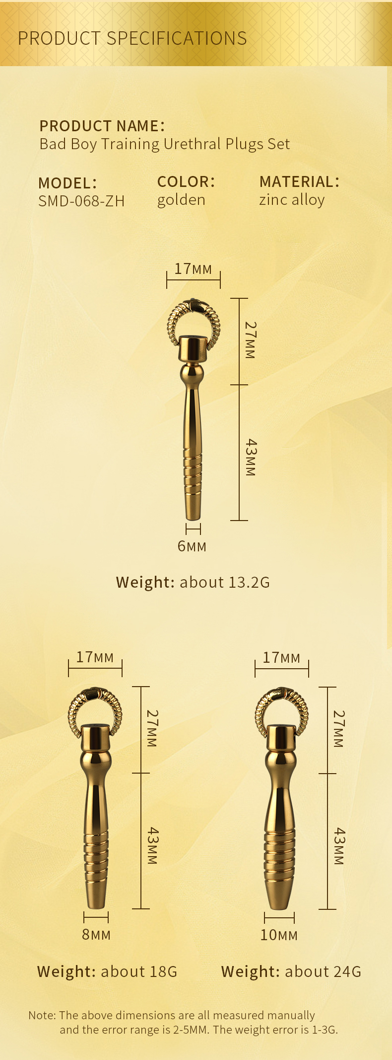 External urethral orifice needle for men