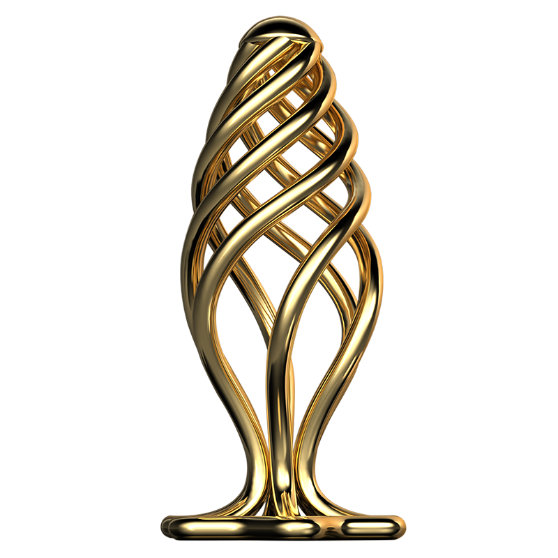 Spiral hollowed-out anal plug