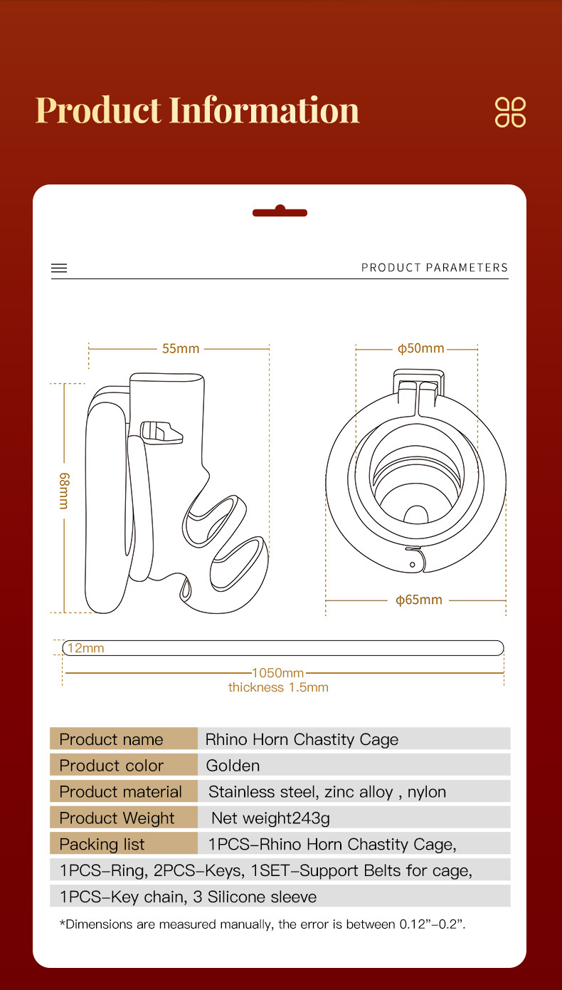 Rhinoceros horn penis lock