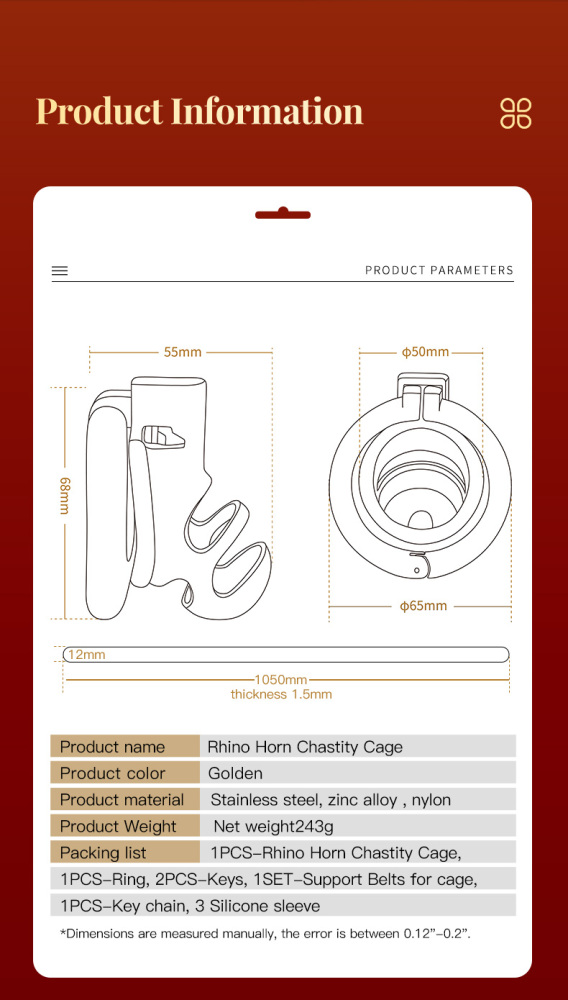 Rhinoceros horn penis lock