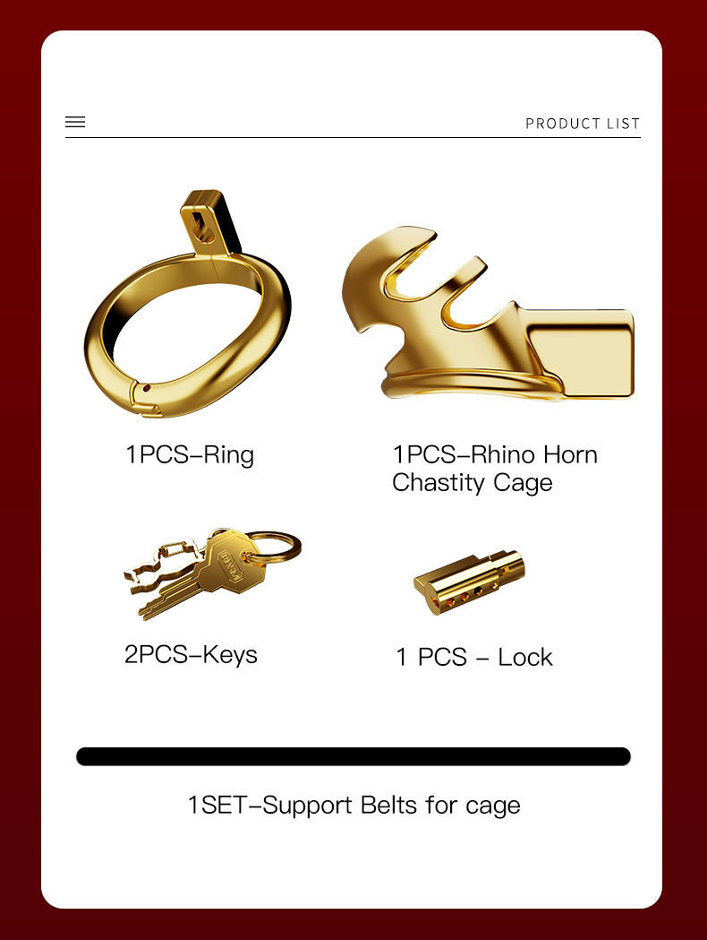 Rhinoceros horn penis lock