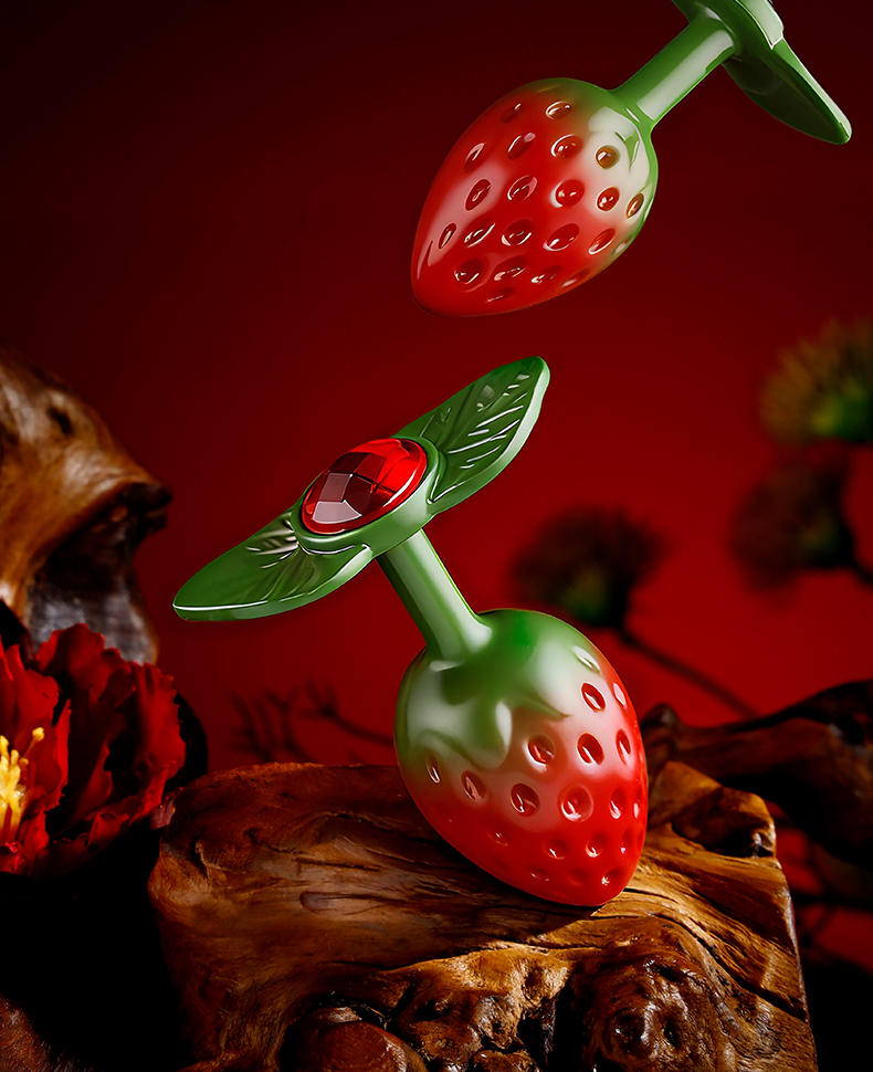 Strawberry anal plug
