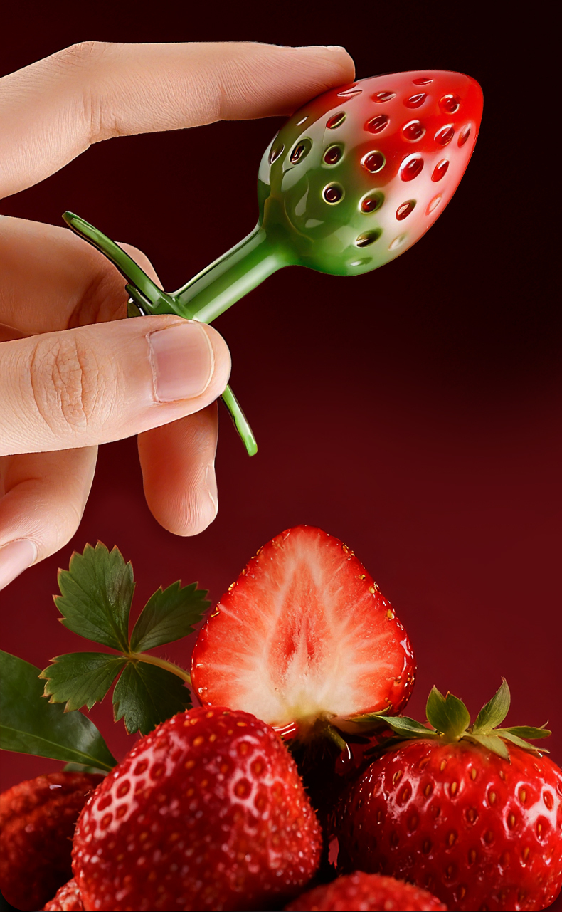 Strawberry anal plug