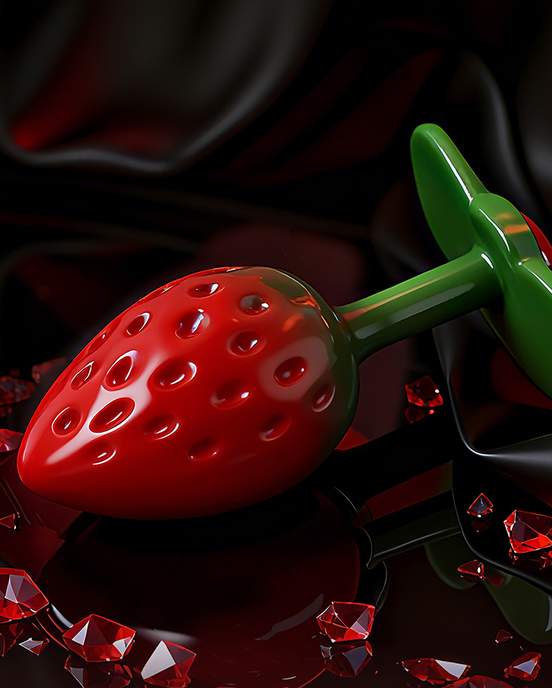 Strawberry anal plug