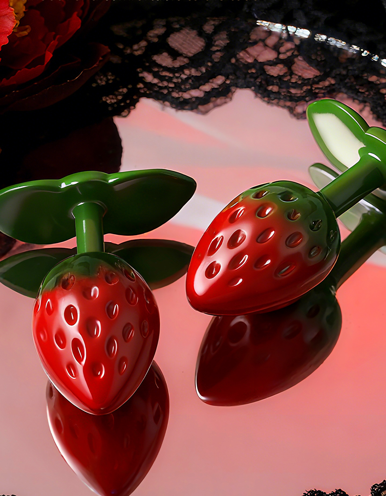 Strawberry anal plug