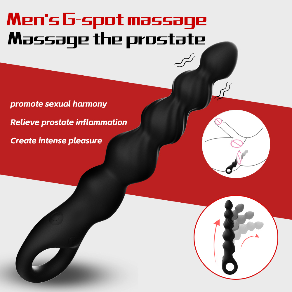 Anal bead massage stick