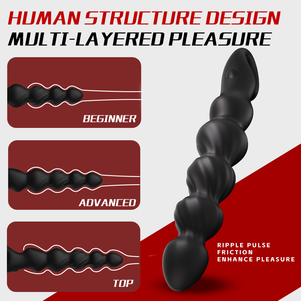Anal bead massage stick