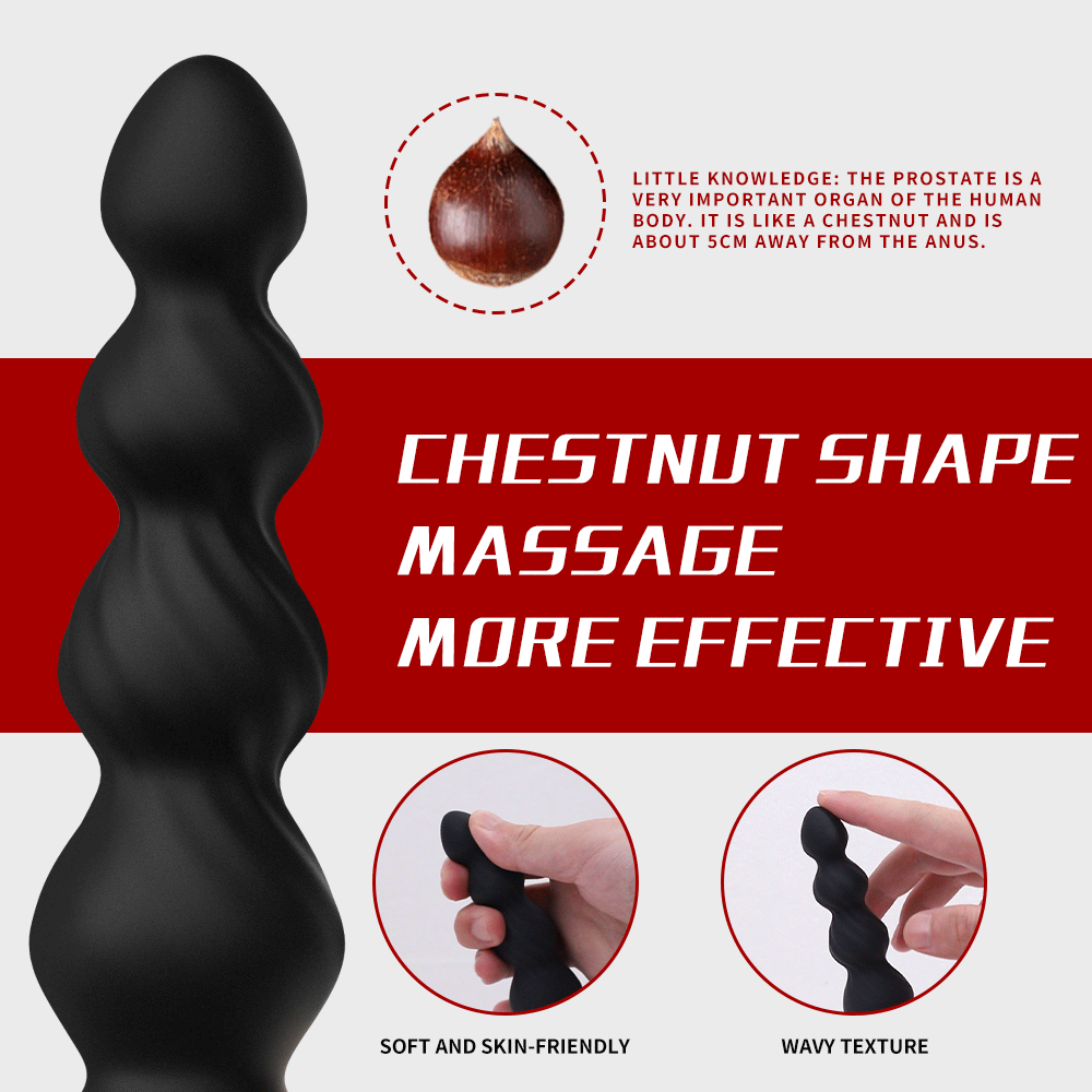 Anal bead massage stick
