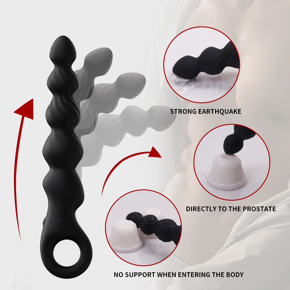Anal bead massage stick