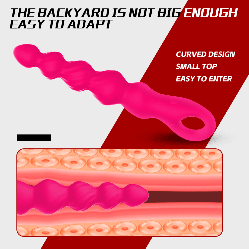 Anal bead massage stick