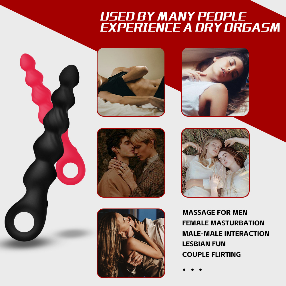 Anal bead massage stick