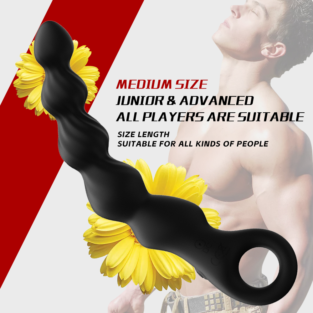 Anal bead massage stick