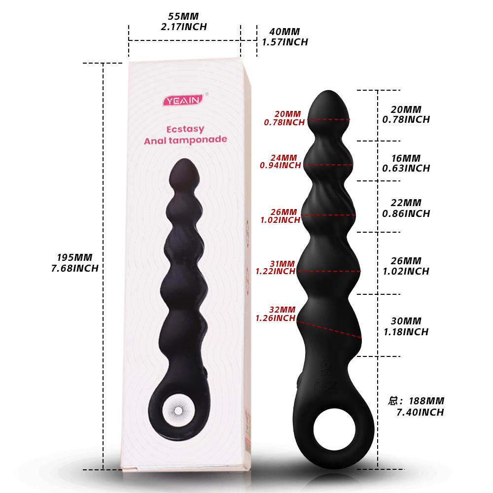 Anal bead massage stick