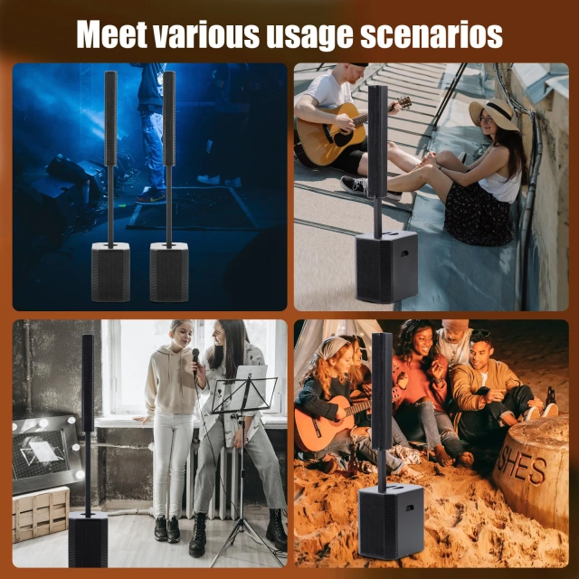M-1203 Portable Line Array Column PA/DJ System