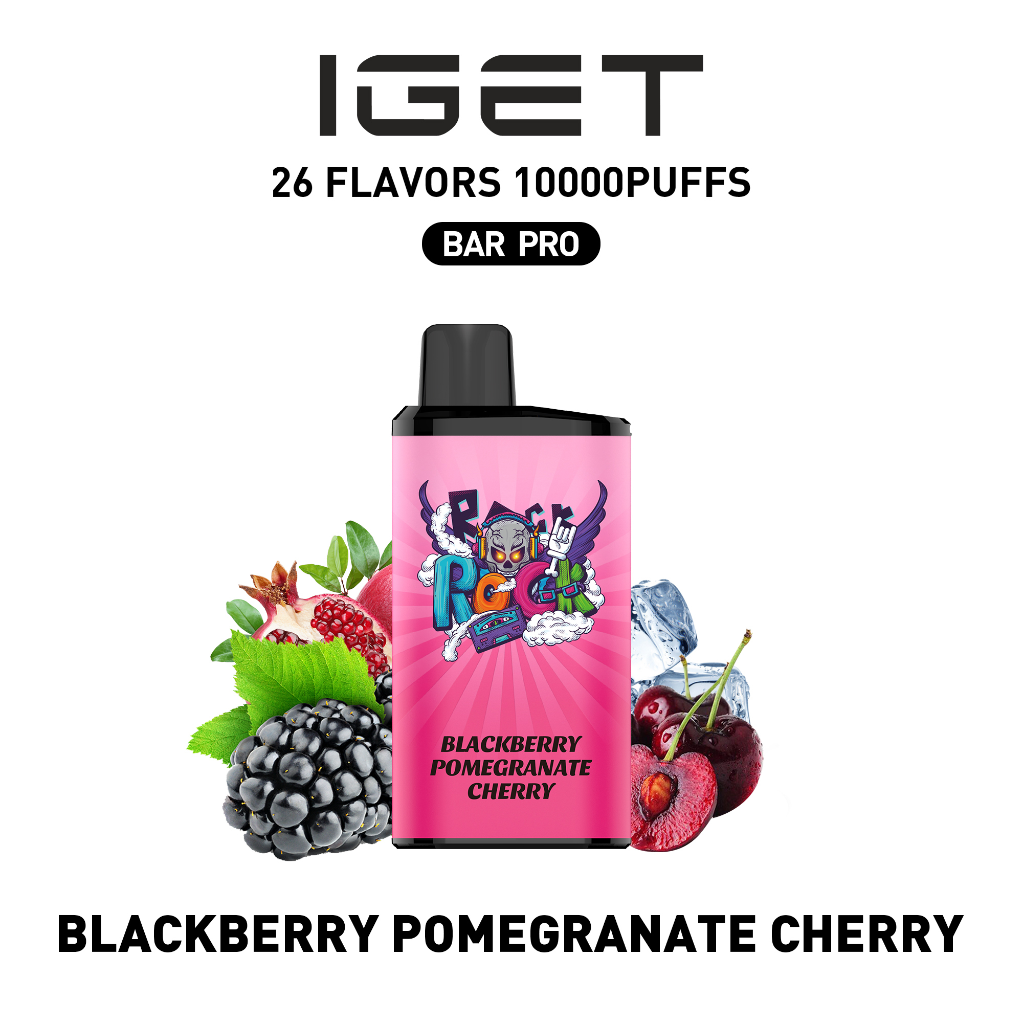 IGET Bar Pro - Blackberry Pomegranate Cherry