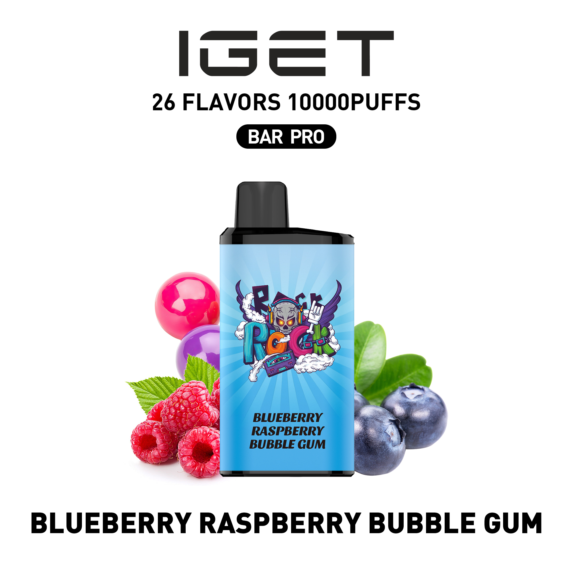 IGET Bar Pro - Blueberry Raspberry Bubble Gum