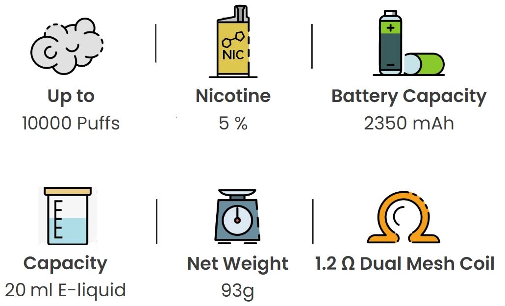 IGET Bar Pro fruit vape device presentation
