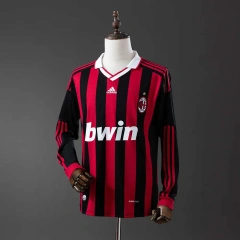 Retro AC Milan 09/10 Home Long sleeves Jersey