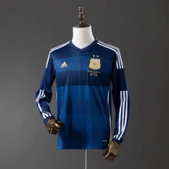 Retro Argentina 2014 Long Sleeve Away Jersey