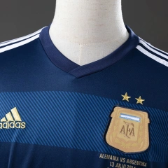 Retro Argentina 2014 Long Sleeve Away Jersey