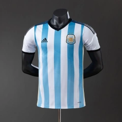 Retro Argentina 2014 Player Version Home  Jersey