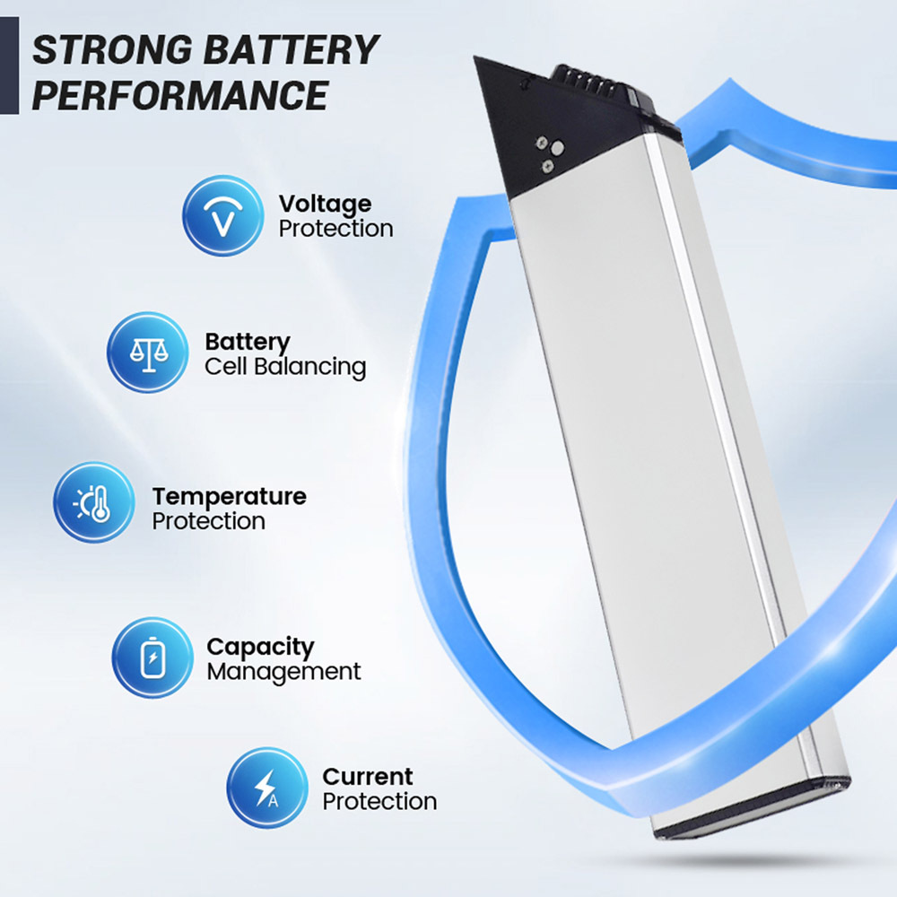 Replacement Folding 48V 14Ah 672wh Ebike Battery Fit for XP Step-Thru 3.0 Spare Electric Bike Battery 750W 500W Motor Foldable E Bike Batteries with E-Bike Charger