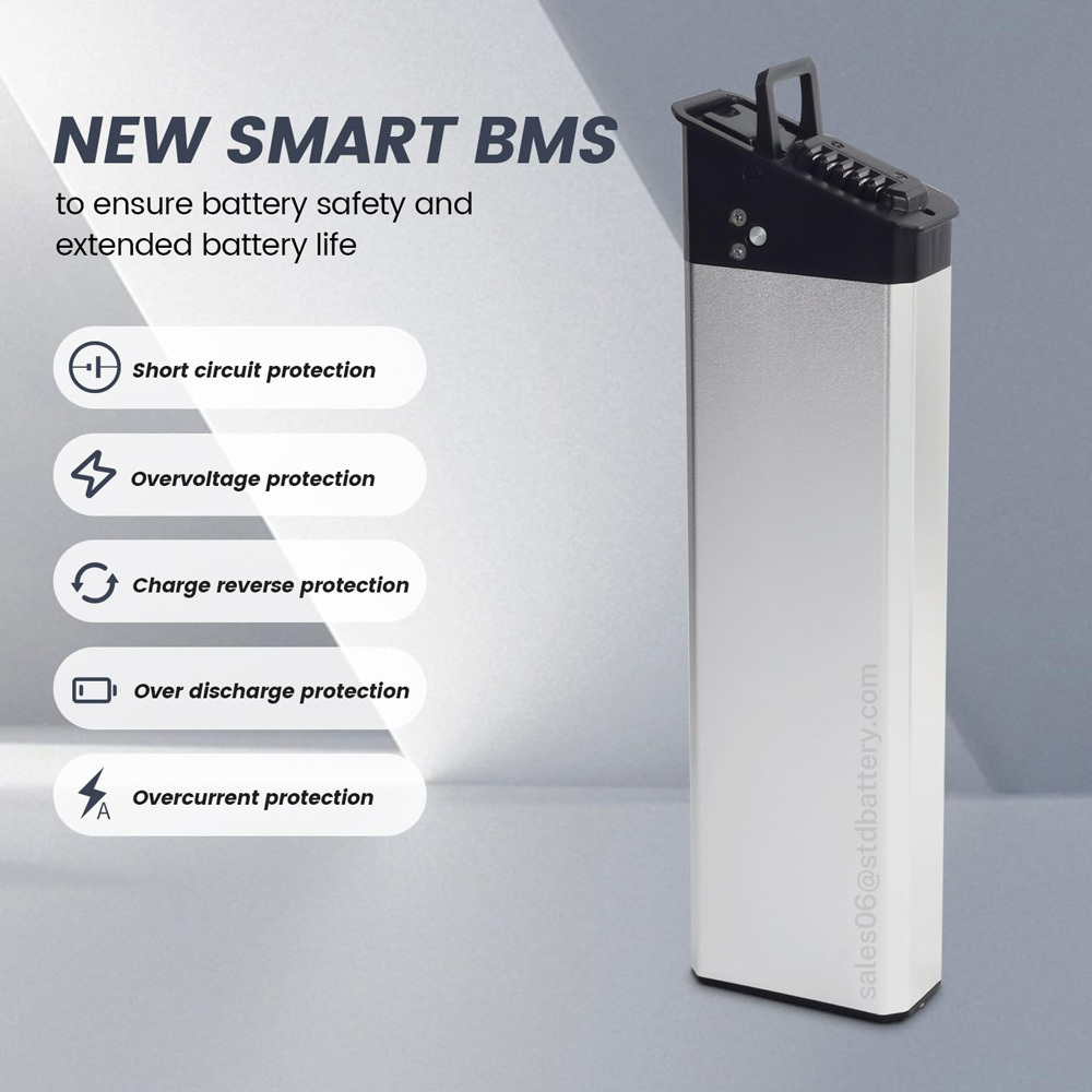 48V 52V 14Ah 17.5Ah Folding Ebike Battery Replacement for DEEPOWE GR20/Ouxi X8 Electric Bicycle Bike Batteries for Wooken Foldable 20" Fat Tire 1000W E-Bike Battery