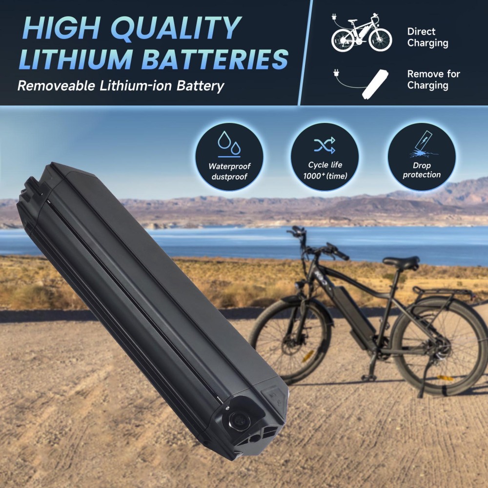 E-Bike Battery Lithium 48V 52V 60V 72V 15Ah 20Ah 21700 A Grade Cell Replacement Original Reention Dorado Ebike Battery Removable Fit for Electric Bicycle 500W 750W 1000W Motor with E Bike Charger