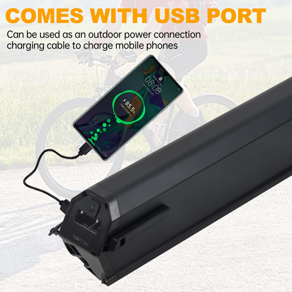 E-Bike Battery Lithium 48 Volt 13Ah 14Ah 17.5Ah Original Reention Dorado Plus 48V Ebike Battery Removable Fit for Electric Bike Aventon Pace 500 NCM Moscow 500W 750W 1000W Motor with 30A BMS, Base Mount, Charger