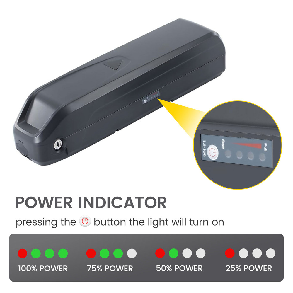 Ebike Battery 48V 10.4Ah 12.8Ah 14Ah Rechargeable Lithium Ion Batteries Pack Fit for Vivi F26F H8 Electric Bike Replacement 250W 350W 500W 750W 1000W Motor E-Bike Battery 30A BMS with Charger