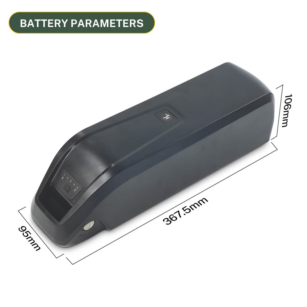 Hailong Battery 36V 48V 52V 14AH 17.5Ah 21AH Electric Bicycle Scooter Lithium Batteries with E Bike Charger/30A BMS/USB Output/Safe Lock/5pin Base for 0-1000W Motor Ebike Battery