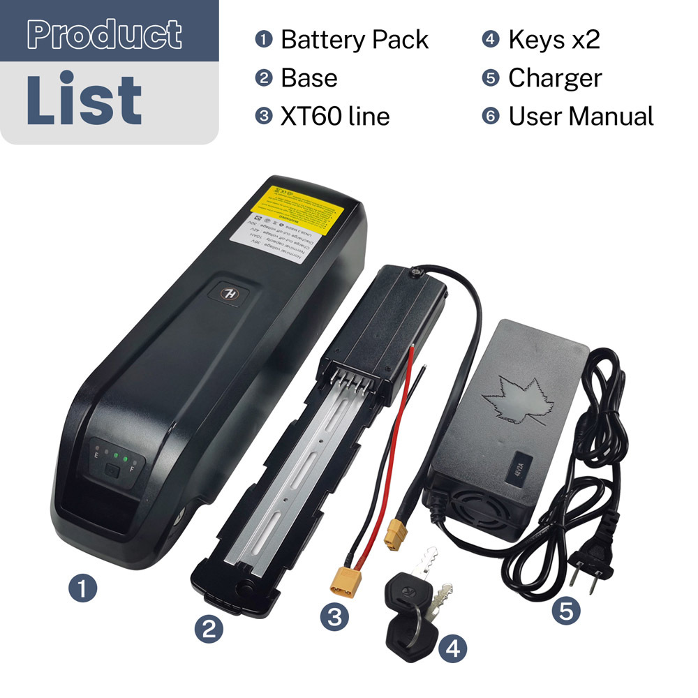 Ebike Battery Replacement 36V 48V 10.4Ah 14Ah 17.5Ah Lithium Ion Batteries Compatible with Jasion Electric Bicycle 350W 500W 750W 1000W Motor E-Bike 30A BMS for E Bike Battery