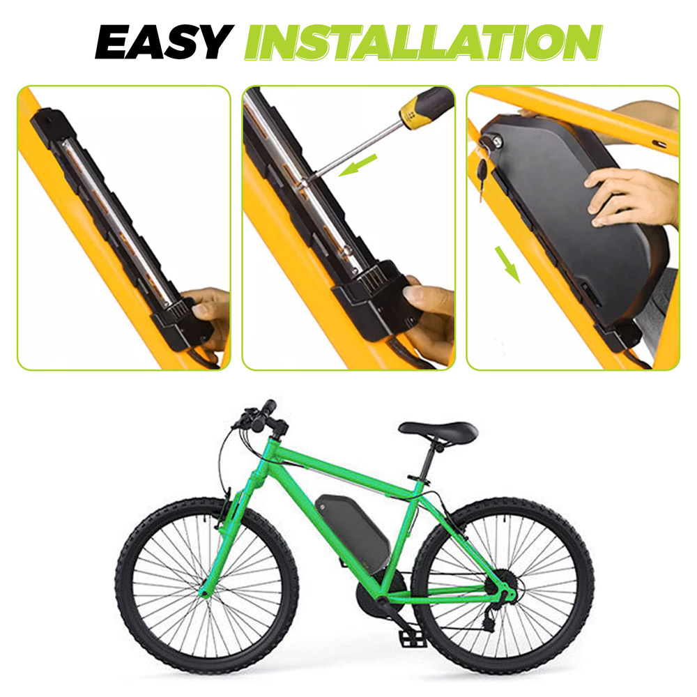 Ebike Battery Replacement 48V 52V 22.5AH 25AH Lithium Cell Long Range Large Capacit Electric Bike Battery Pack for Max 1000W Motors E-Bike Conversion Kit with 30A BMS 3A Fast Charger