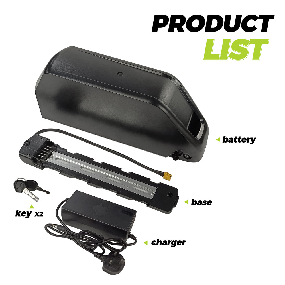 Ebike Battery Replacement 48V 52V 22.5AH 25AH Lithium Cell Long Range Large Capacit Electric Bike Battery Pack for Max 1000W Motors E-Bike Conversion Kit with 30A BMS 3A Fast Charger