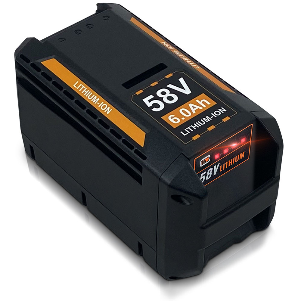 58V 4.0Ah 6.0Ah Lithium Battery Replacement for Echo 58V Battery CBP-58V20 CBP-58V40 CCS-58V Chainsaw CLM-58V 21'' Lawn Mower, Compatible with AEG 58V ACS58B200 ALT58BT ABL58JB Cordless Power Tools